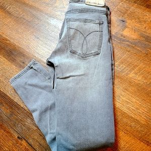 Calvin Klein gray straight leg jeans